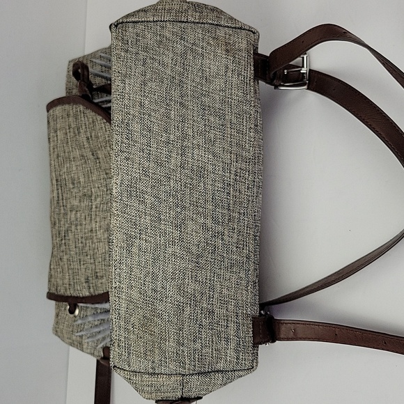 Tommy Bahama Beige and Brown Embroidered Backpack main image 14